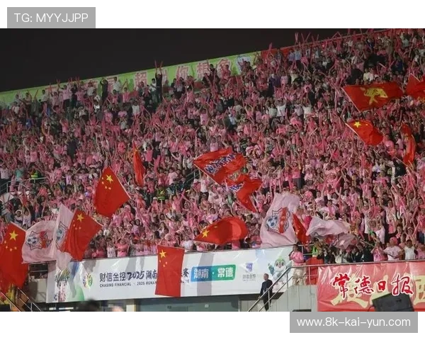 比赛现场加油声此起彼伏 球迷热情点燃场馆